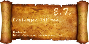 Edelmayer Tímea névjegykártya